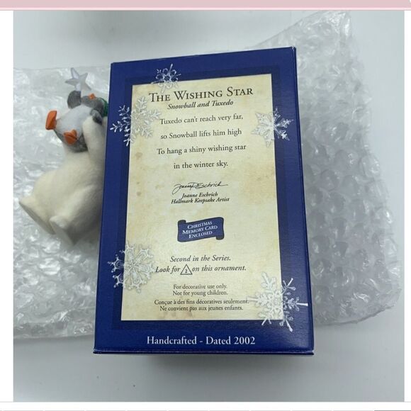 SNOWBALL & TUXEDO #2 2002 Hallmark Ornament QX8033 NEW Vintage - Picture 3 of 10